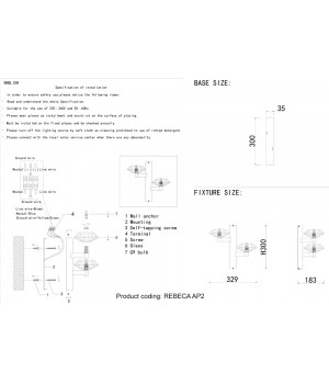Бра Crystal Lux REBECA AP2 GOLD-foto5