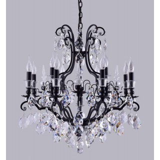 Люстра Crystal Lux MAGNIFICO SP13 BLACK/TRANSPARENT-foto3