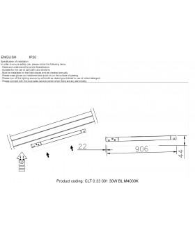 Светильник трековый магнитный CLT 0.33 001 30W BL M4000K-foto2