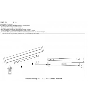 Светильник трековый магнитный CLT 0.33 001 30W BL M4000K-foto2