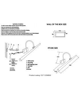 Подсветка для картин Crystal Lux CLT 123W600 CH-foto2