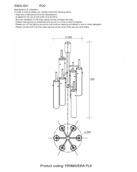 Светильник потолочный Crystal Lux PRIMAVERA PL6 CHROME-foto4