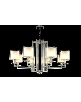 Люстра Crystal Lux NICOLAS SP-PL8 NICKEL/WHITE-foto2