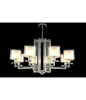 Люстра Crystal Lux NICOLAS SP-PL8 NICKEL/WHITE-foto2