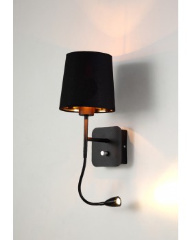 Бра Crystal Lux PABLO AP2 BLACK/BLACK-GOLD-foto2