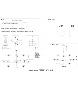 Люстра Crystal Lux REBECA SP5+10+5 NICKEL-foto5