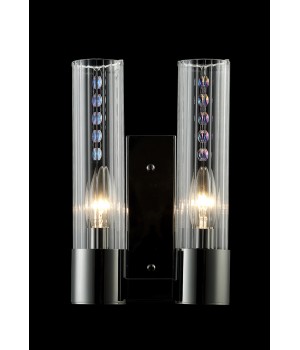 Бра Crystal Lux OTONO AP2 BLACK CHROMIUM/TRANSPARENTE-foto4