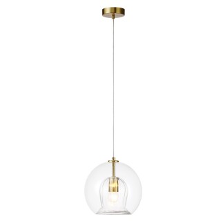 Светильник подвесной Crystal Lux LUISA SP1 BRASS/TRANSPARENT-foto2
