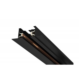 Шинопровод встраиваемый однофазный с питанием и заглушкой Crystal Lux CLT 0.121 01 L1000 BL-foto2