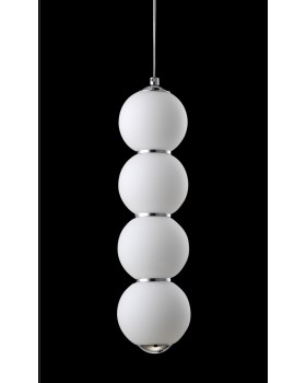 Светильник подвесной Crystal Lux DESI SP4 CHROME/WHITE-foto2