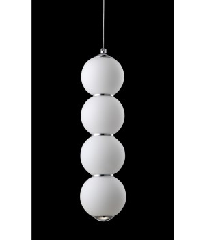 Светильник подвесной Crystal Lux DESI SP4 CHROME/WHITE-foto2