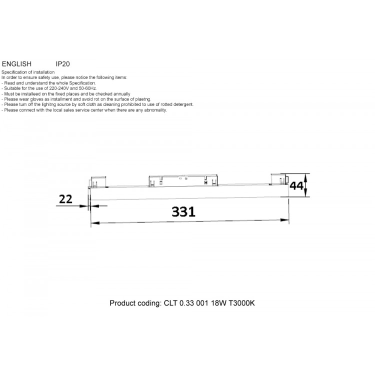 Светильник трековый магнитный Crystal Lux CLT 0.33 001 18W WH T4000K