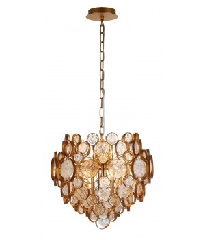 Светильник подвесной Crystal Lux DESEO SP6 D460 GOLD-foto2