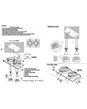 Светильник встроенный Crystal Lux CLT 002C2 WH-foto3