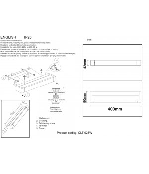 Бра Crystal Lux CLT 028W BL-foto2
