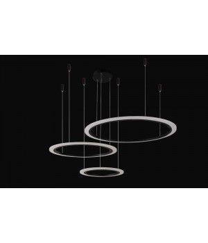 Люстра Crystal Lux MANZANA SP67W LED D400+600+800 BLACK-foto2