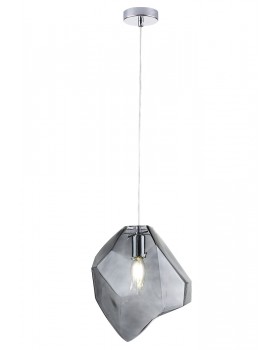 Светильник подвесной Crystal Lux NUESTRO SP1 CHROME/SMOKE