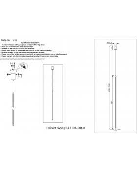 Светильник подвесной Crystal Lux CLT 035C1000 GO-foto2