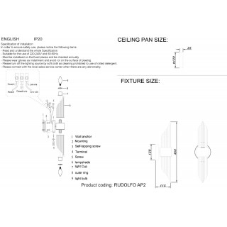 Бра Crystal Lux RUDOLFO AP2 NICKEL-foto4