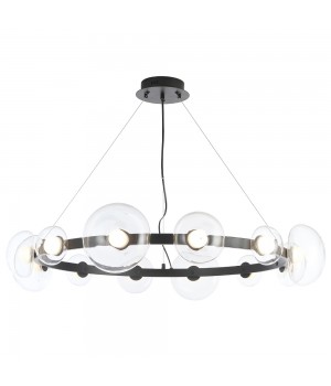 Люстра Crystal Lux BOSQUE SP12 BLACK/TRANSPARENT-foto4