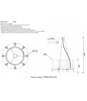 Люстра Crystal Lux PRIMAVERA SP8 GOLD-foto4