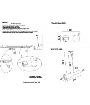 Cветильник трековый однофазный Crystal Lux CLT 0.31 002 BL-foto2