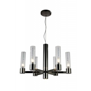Люстра Crystal Lux OTONO SP6+1 BLACK CHROMIUM/TRANSPARENTE-foto2