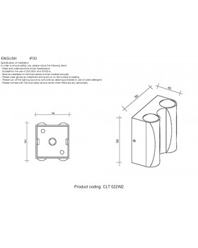 Бра Crystal Lux CLT 022W2 WH-GO 4000K-foto4