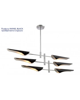Люстра (без плафонов) Crystal Lux RAFAEL SP6 CHROME-foto2