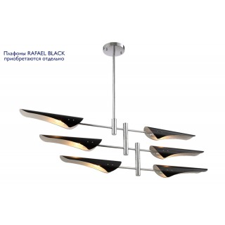 Люстра (без плафонов) Crystal Lux RAFAEL SP6 CHROME-foto2