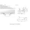 Профиль-адаптер для монтажа в натяжной потолок для однофазного шинопровода Crystal Lux CLT 0.212 05 3000 AL