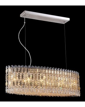 Светильник подвесной Crystal Lux LIRICA SP10 L900 CHROME/GOLD-TRANSPARENT-foto2
