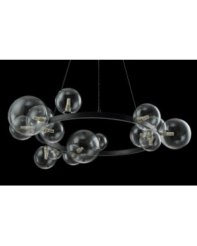 Люстра Crystal Lux AGATA SP15 BLACK/TRANSPARENTE-foto3