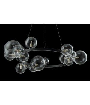 Люстра Crystal Lux AGATA SP15 BLACK/TRANSPARENTE-foto3