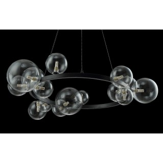 Люстра Crystal Lux AGATA SP15 BLACK/TRANSPARENTE-foto3