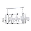 Люстры Crystal Lux NICOLAS SP10 L1300 NICKEL/WHITE