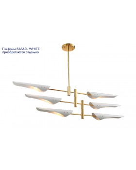 Люстра (без плафонов) Crystal Lux RAFAEL SP6 GOLD