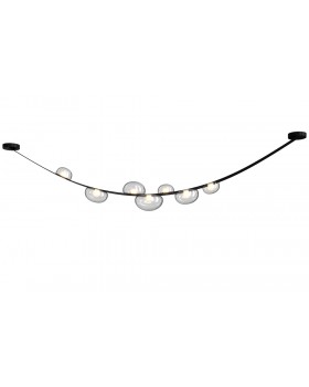 Светильник подвесной Crystal Lux BOSQUE SP7 L3000 BLACK/TRANSPARENT