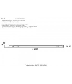 Шинопровод однофазный с питанием и заглушкой Crystal Lux CLT 0.11 01 L3000 BL-foto2