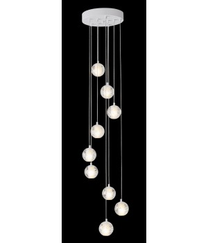 Светильник подвесной Crystal Lux GASPAR SP9 D300 WHITE-foto2