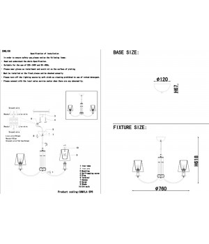 Люстра Crystal Lux CAMILA SP6 GOLD-foto3