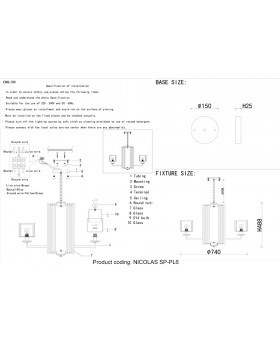 Люстра Crystal Lux NICOLAS SP-PL6 NICKEL/WHITE-foto5
