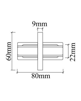 Соединитель линейный (однофазный) для встреиваемого шинопровода Crystal Lux CLT 0.2211 01 WH-foto2
