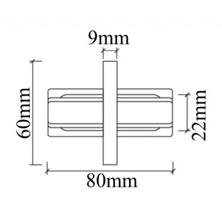 Соединитель линейный (однофазный) для встреиваемого шинопровода Crystal Lux CLT 0.2211 01 WH-foto2