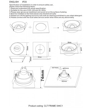 Декоративная рамка Crystal Lux CLT FRAME 044C1 WH-foto4