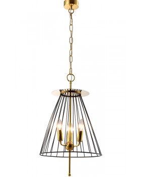 Светильник подвесной Crystal Lux MODESTO SP3 BLACK/GOLD-foto2