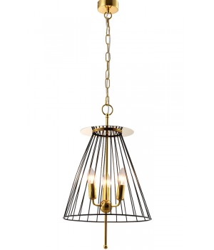 Светильник подвесной Crystal Lux MODESTO SP3 BLACK/GOLD-foto2