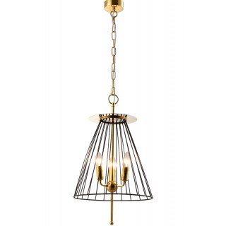 Светильник подвесной Crystal Lux MODESTO SP3 BLACK/GOLD-foto2