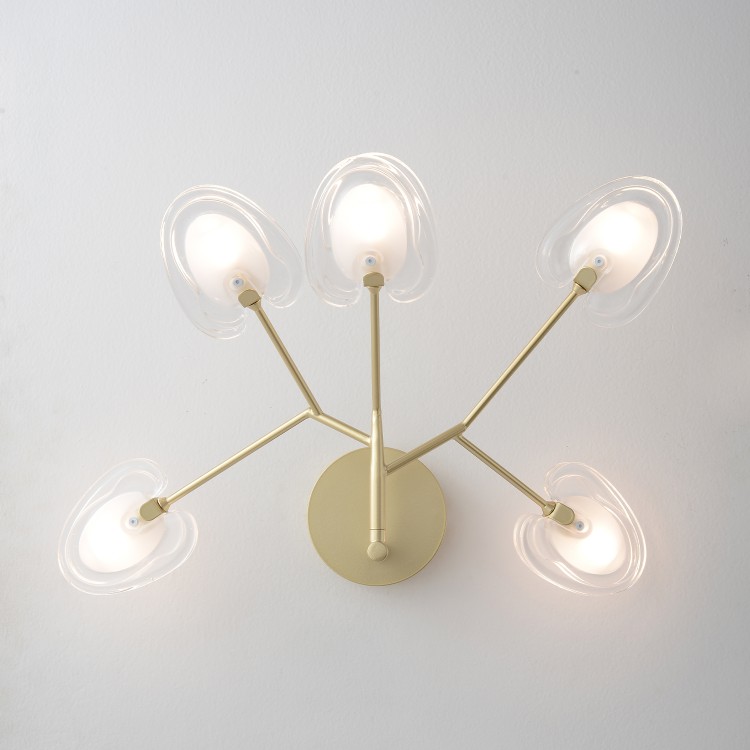 Бра Crystal Lux SOLE AP5 GOLD Бра Crystal Lux SOLE AP5 GOLD