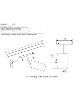 Crystal Lux Technical (CLT) Crystal Lux CLT 0.33 003 12W BS 4000K-foto7